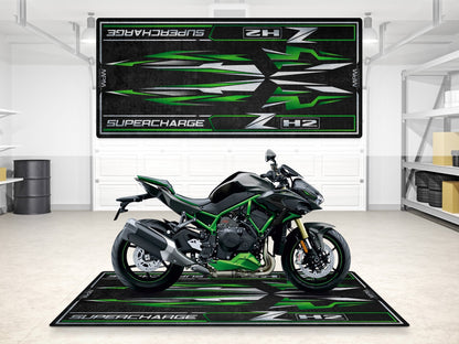 Designed Pit Mat for Kawasaki ZH2 Motorcycle - MM7418