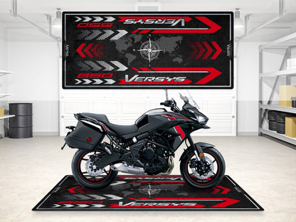 Designed Pit Mat for Kawasaki Versys 650 LT Motorcycle - MM7420