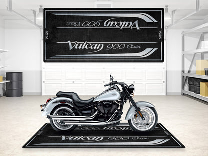 Designed Pit Mat for Kawasaki Vulcan 900 Classic Motorcycle - MM7426