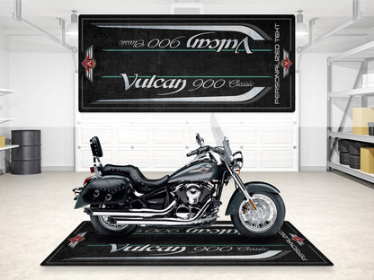 Designed Pit Mat for Kawasaki Vulcan 900 Classic LT Motorcycle - MM7428
