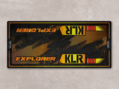Designed Pit Mat for Kawasaki KLR 650 Motorcycle - MM7431
