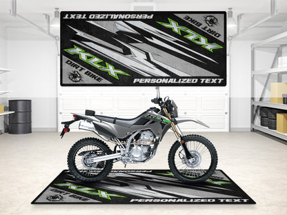 Designed Pit Mat for Kawasaki KLX Motorcycle - MM7432
