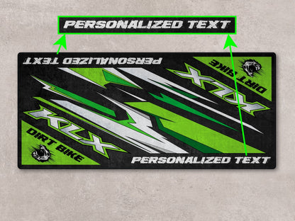 Designed Pit Mat for Kawasaki KLX Motorcycle - MM7432