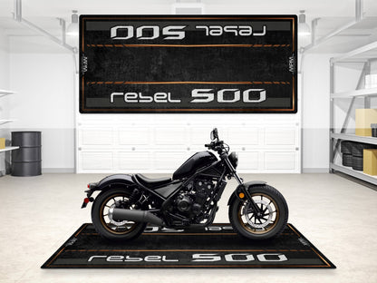 Designed Pit Mat for Honda Rebel 500 Motorcycle - MM7439