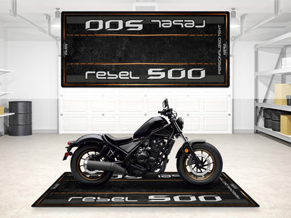 Designed Pit Mat for Honda Rebel 500 Motorcycle - MM7439