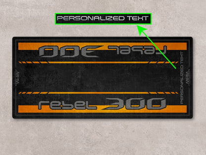 Designed Pit Mat for Honda Rebel 300 Motorcycle - MM7440