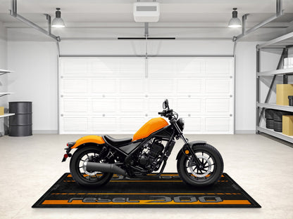 Designed Pit Mat for Honda Rebel 300 Motorcycle - MM7440