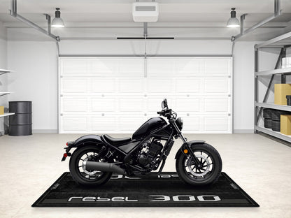 Designed Pit Mat for Honda Rebel 300 Motorcycle - MM7440