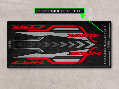Designed Pit Mat for Honda CBR300R Motorcycle - MM7446