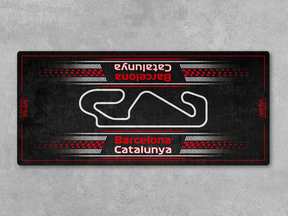 Barcelona-Catalunya Track Design Motorcycle Mat - U151