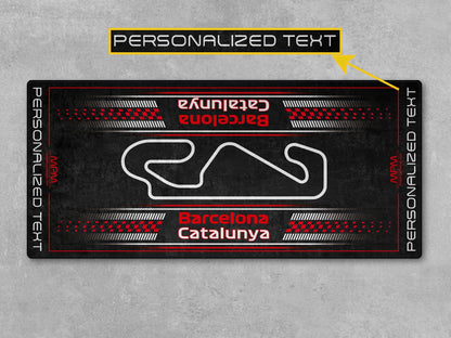 Barcelona-Catalunya Track Design Motorcycle Mat - U151