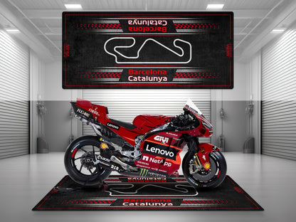Barcelona-Catalunya Track Design Motorcycle Mat - U151