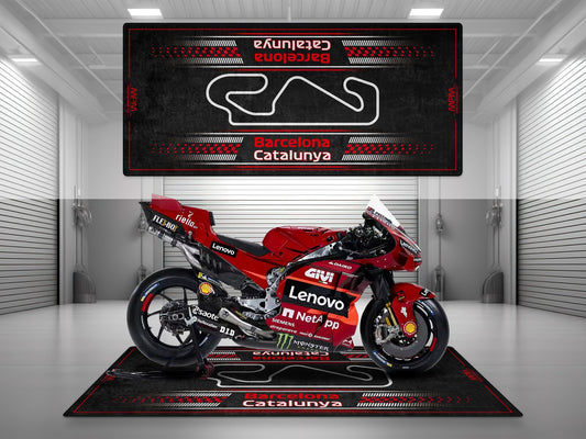 Barcelona-Catalunya Track Design Motorcycle Mat - U151