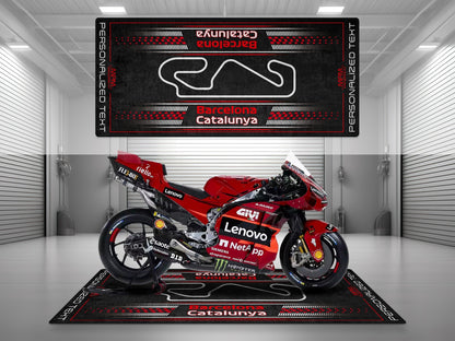 Barcelona-Catalunya Track Design Motorcycle Mat - U151