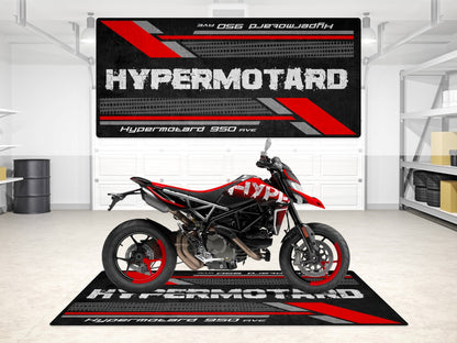 Designed Pit Mat for Ducati Hypermotard 950 RVE Motorcycle - MM7179