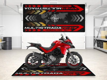 Designed Pit Mat for Ducati Multistrada V2 S Motorcycle - MM7163