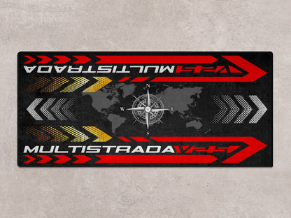 Designed Pit Mat for Ducati Multistrada V2 S Motorcycle - MM7163