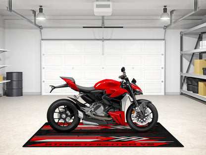 Designed Pit Mat for Ducati Streetfighter V2 Motorcycle - MM7258