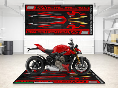 Designed Pit Mat for Ducati Streetfighter V4 S Motorcycle - MM7260
