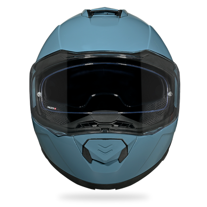 Daytona Glide Modular Motorcycle Helmet - DOT Approved, Bluetooth Ready, Dual Visor, Men/Women/Youth- Shark Blu