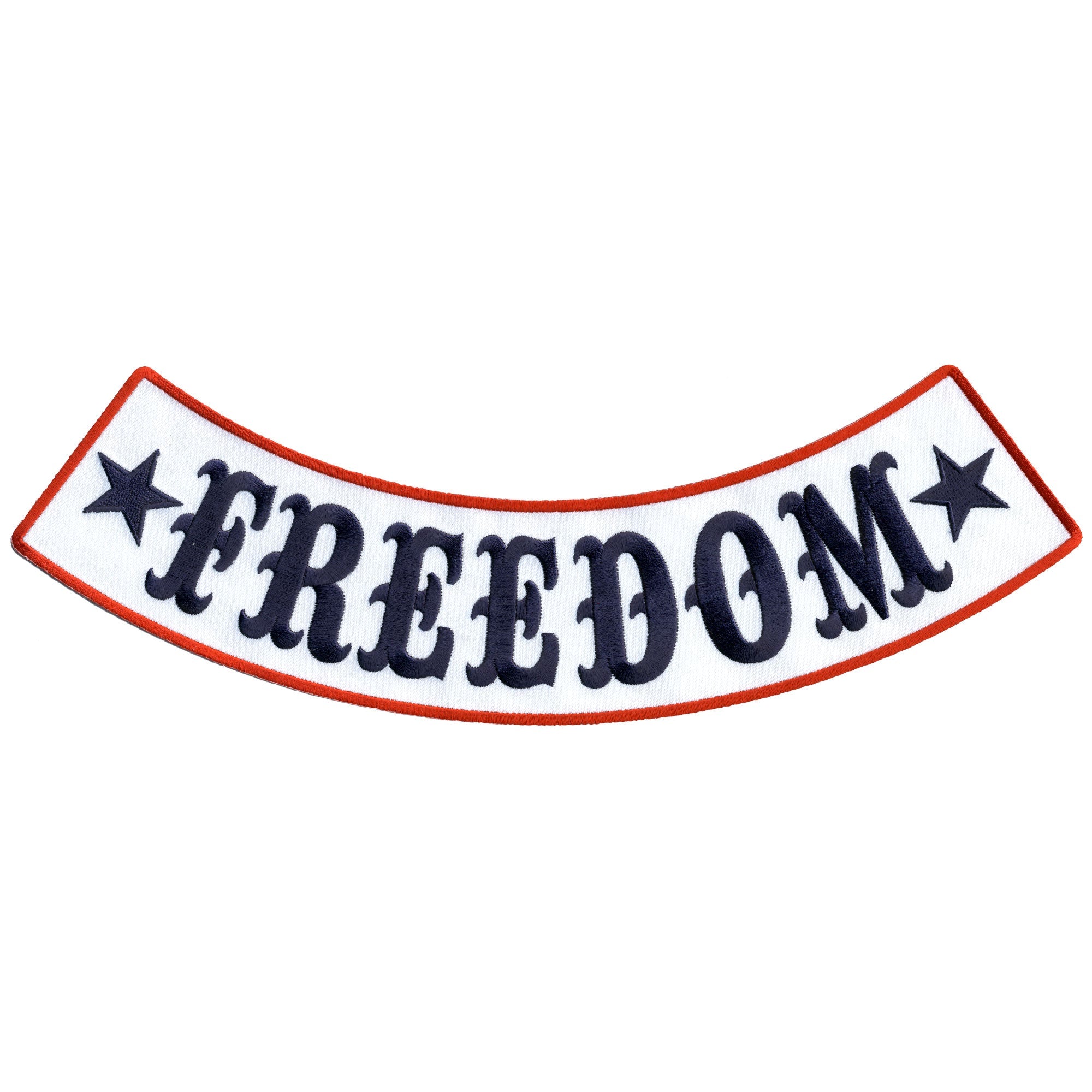 Hot Leathers Freedom 12” X 3” Bottom Rocker Patch – Rev Moto Co