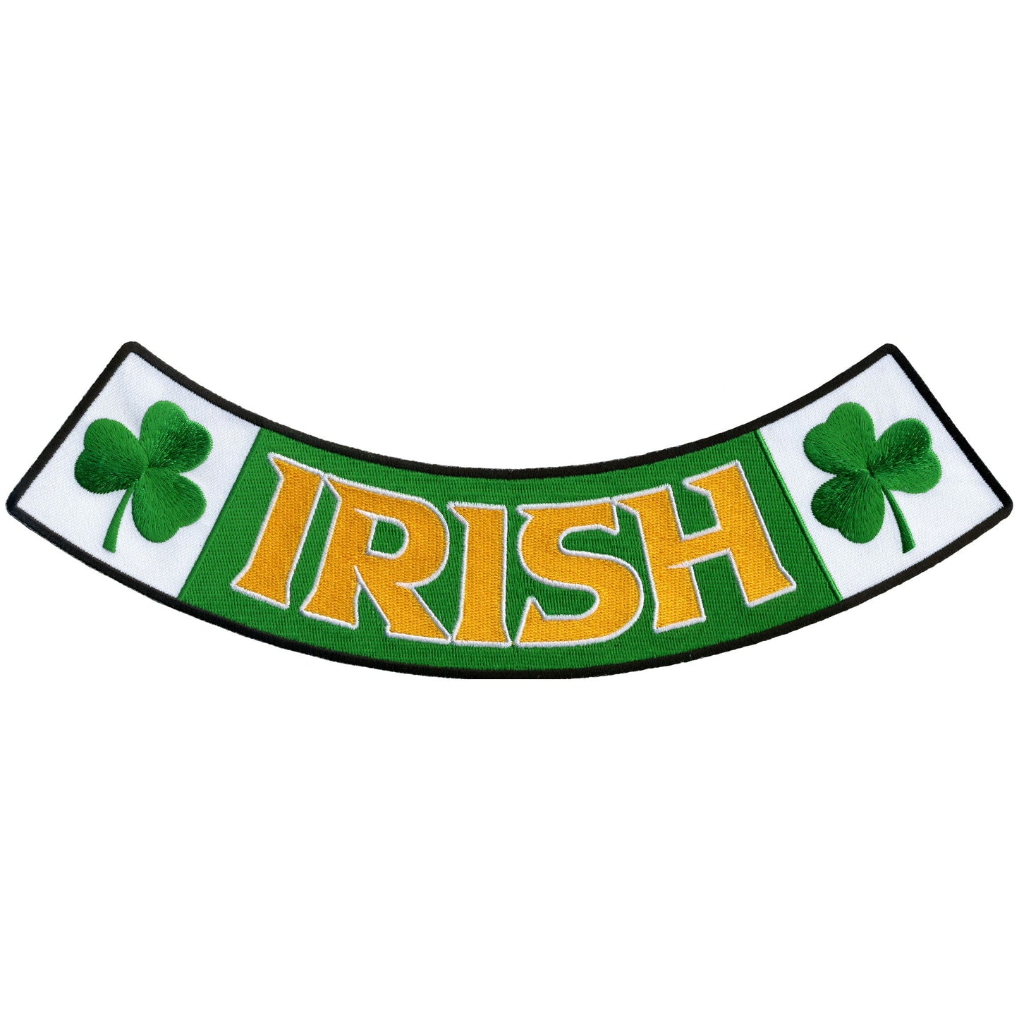 Hot Leathers Irish 12” X 3” Bottom Rocker Patch