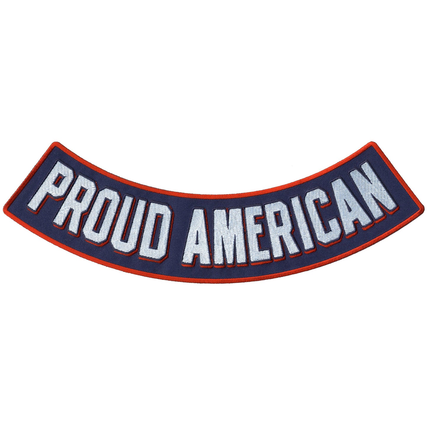 Hot Leathers Proud American 12" x 3"  Bottom Rocker Patch