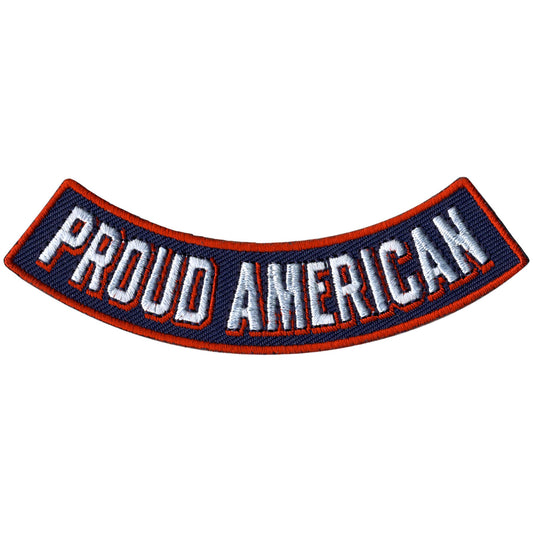 Hot Leathers Proud American 4” X 1” Bottom Rocker Patch