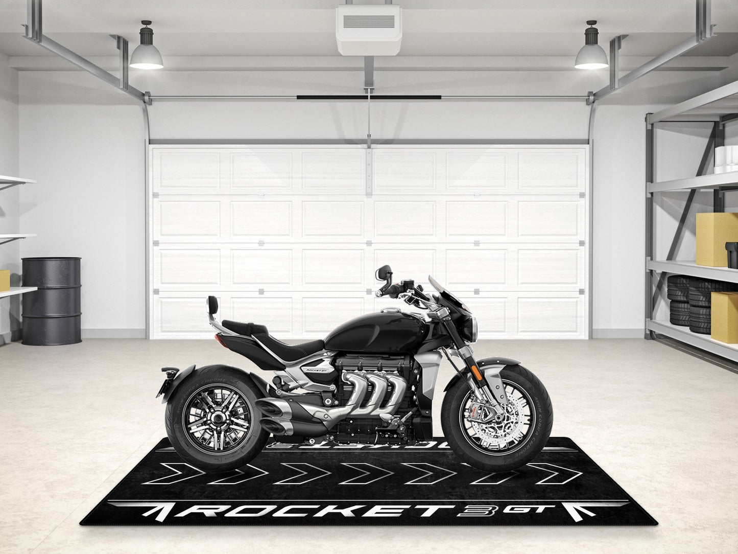 Designed Pit Mat for Rocket 3 GT Models Motorcycle - MM7200