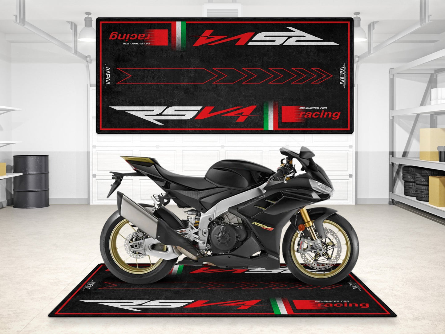 Motorcycle Mat for RSV4 Sportbike Motorcycle - MM7220