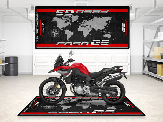 Designed Pit Mat for BMW F850 GS Motorcycle - MM7295