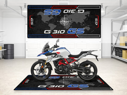Designed Pit Mat for BMW G 310 GS Motorcycle - MM7297