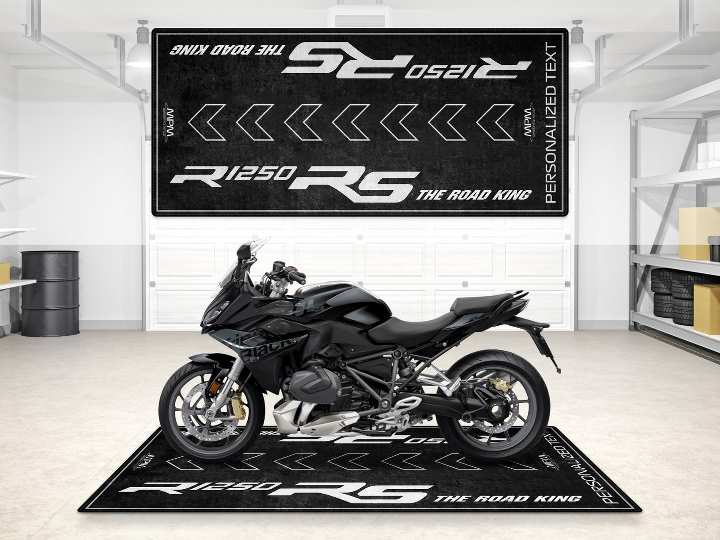 Designed Pit Mat for BMW R1250 RS Motorcycle - MM7160