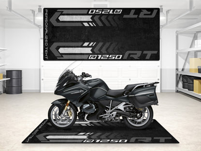 Designed Pit Mat for BMW R1250 RT Motorcycle - MM7283