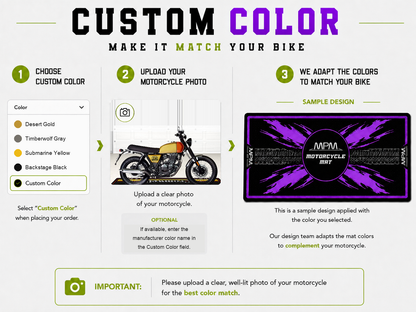 Designed Pit Mat for Brixton Cromwell Motorcycle - MM7460