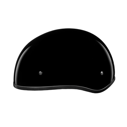 DOT Approved Daytona Skull Cap Half Shell Motorcycle Helmet - Beanie Style for Motorcycles, Cruisers, Scooters, and Mopeds W/O Visor- Hi-Gloss Black