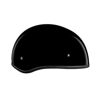 DOT Approved Daytona Skull Cap Half Shell Motorcycle Helmet - Beanie Style for Motorcycles, Cruisers, Scooters, and Mopeds W/O Visor- Hi-Gloss Black