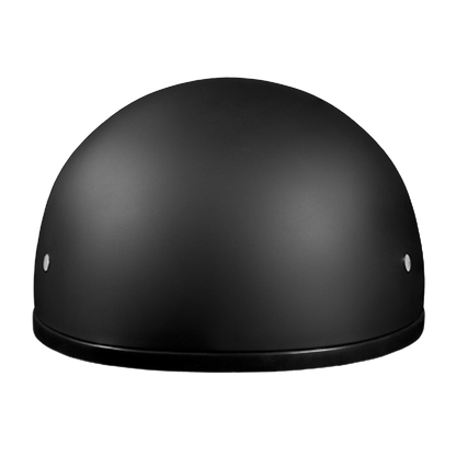 DOT Approved Daytona Skull Cap Half Shell Motorcycle Helmet - Beanie Style for Motorcycles, Cruisers, Scooters, and Mopeds W/O Visor- Dull Black