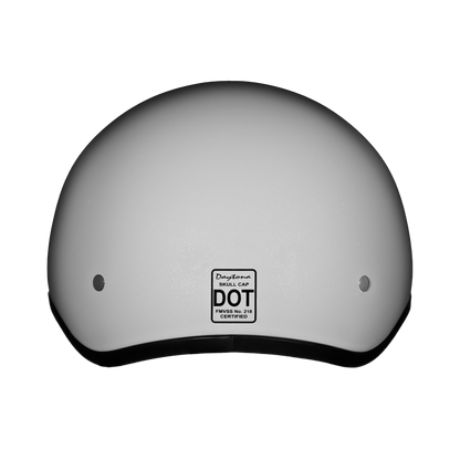 DOT Approved Daytona Skull Cap Half Shell Motorcycle Helmet - Beanie Style for Motorcycles, Cruisers, Scooters, and Mopeds - Pearl White