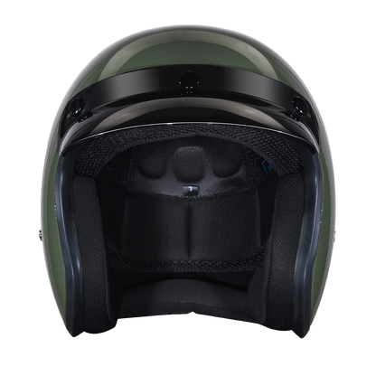 DOT Approved Daytona Cruiser Open Face Motorcycle Helmet - Men, Women & Youth - With Visor & Graphics - W/ 2nd Amendment Seal