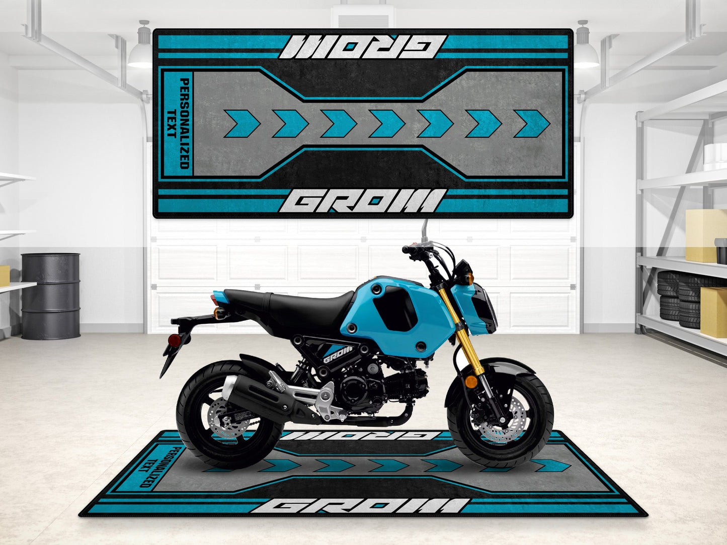 Designed Pit Mat for Honda GROM Motorcycle - MM7265