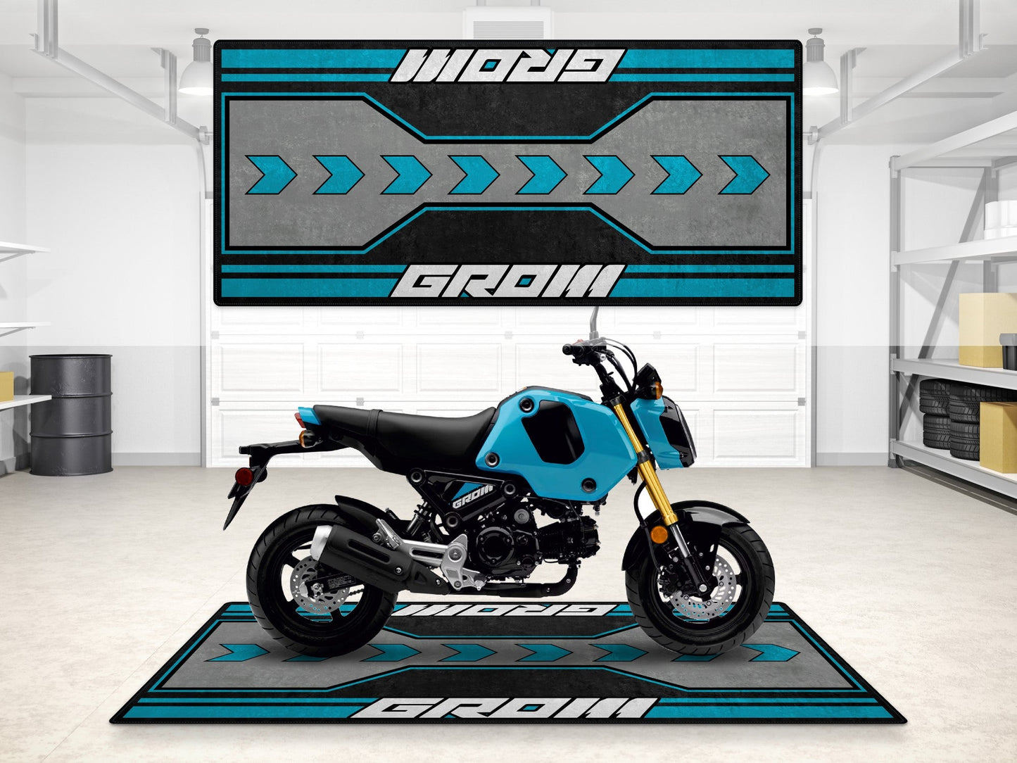 Designed Pit Mat for Honda GROM Motorcycle - MM7265