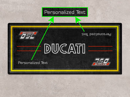 Designed Pit Mat for Ducati Classic 750 Sport Motorcycle - MM7223