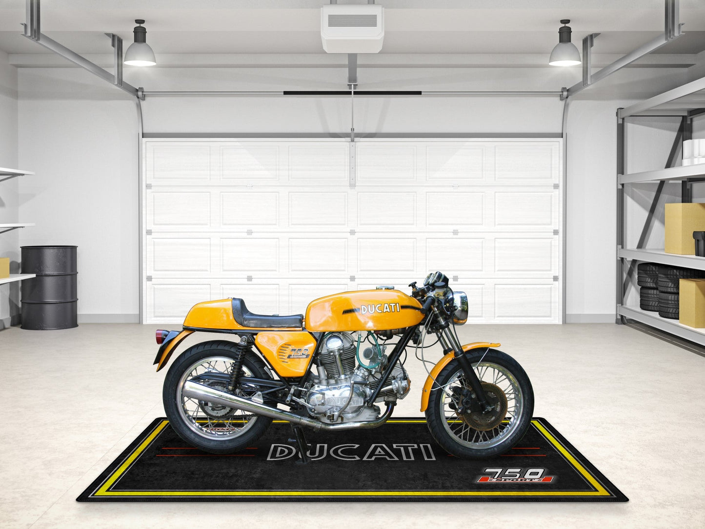 Designed Pit Mat for Ducati Classic 750 Sport Motorcycle - MM7223