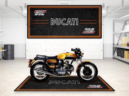 Designed Pit Mat for Ducati 750 GT 1973 Motorcycle - MM7203