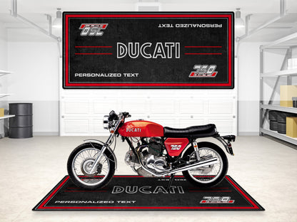 Designed Pit Mat for Ducati 750 GT 1973 Motorcycle - MM7203