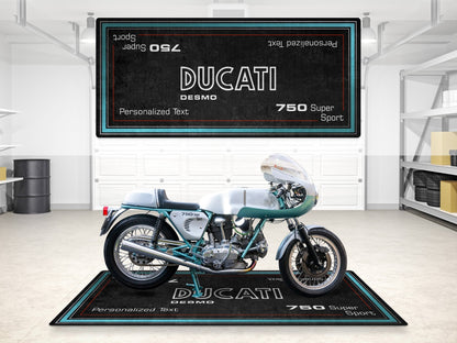 Designed Pit Mat for Ducati Desmo 750 Super Sport Motorcycle - MM7222