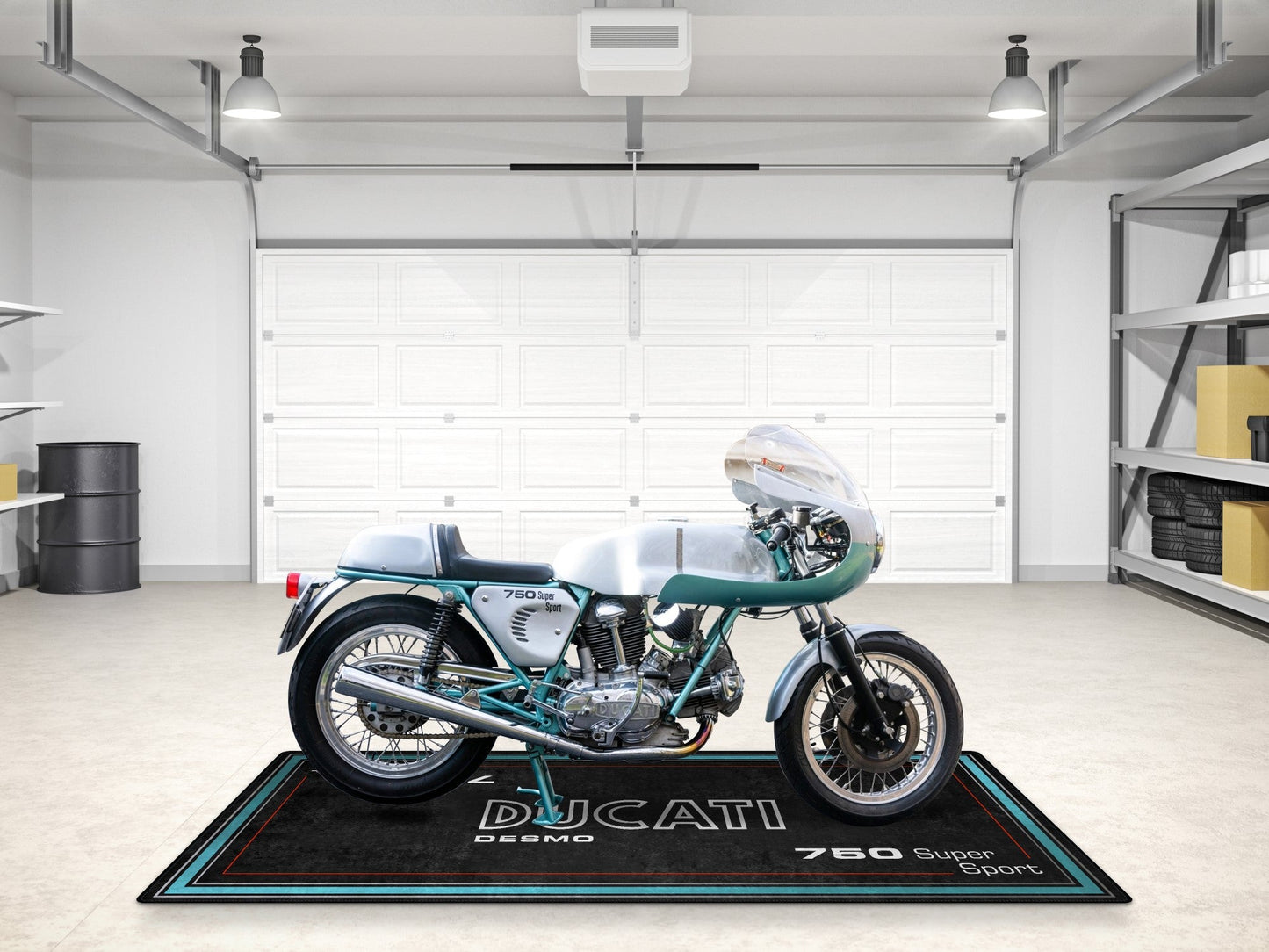 Designed Pit Mat for Ducati Desmo 750 Super Sport Motorcycle - MM7222