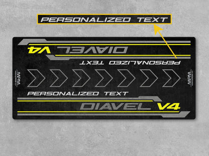 Designed Pit Mat for Ducati Diavel V4 Motorcycle - MM7170