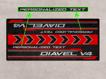 Designed Pit Mat for Ducati Diavel V4 Motorcycle - MM7170